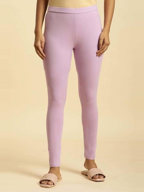 w lilac regular fit leggings