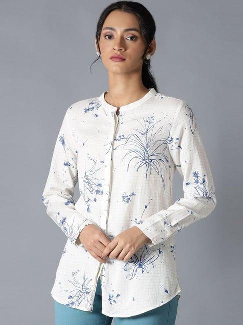 w off-white floral print shirt