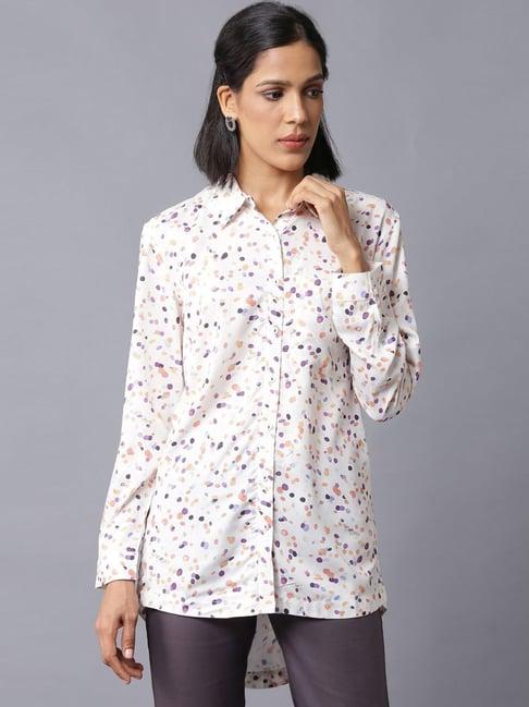 w off-white polka dots shirt