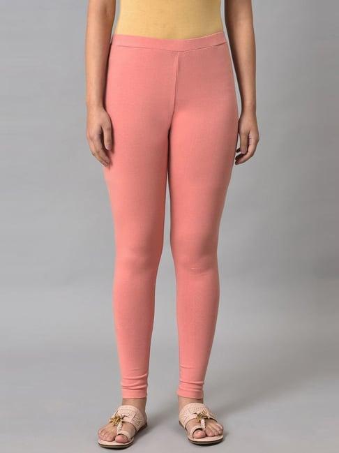 w pink regular fit tights