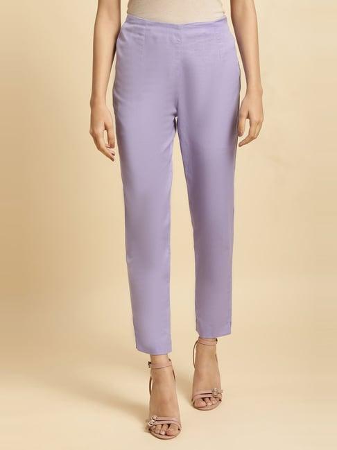 w purple slim fit pants