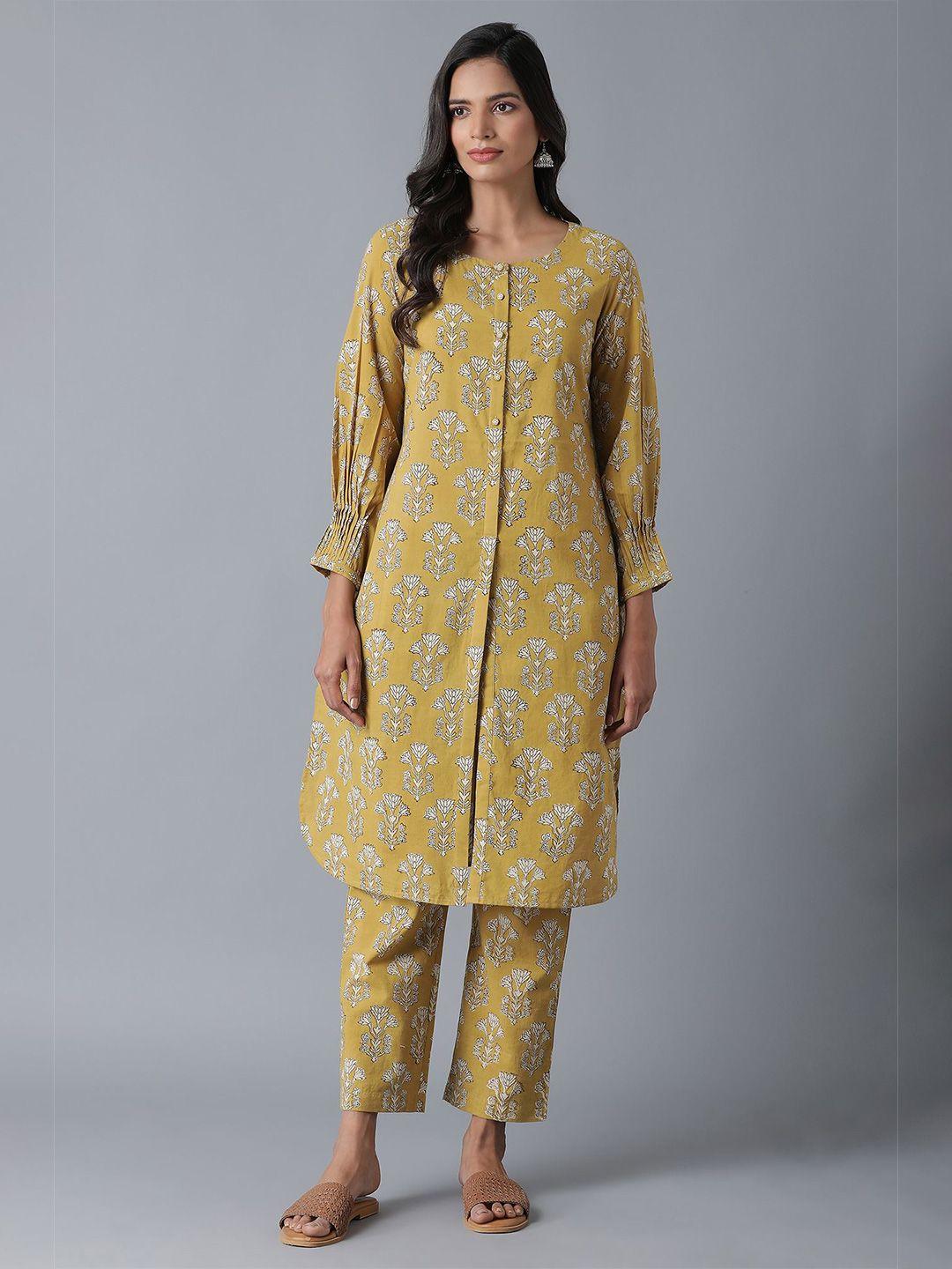 w the folksong collection - multicoloured floral printed kurta with trousers