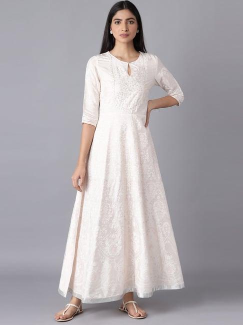 w white embellished maxi dress