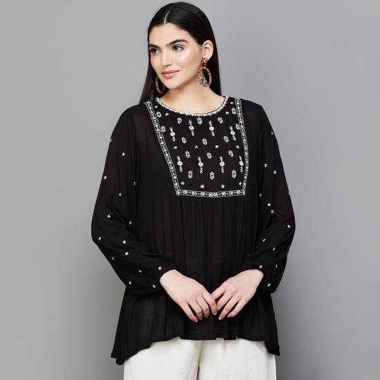 w women embroidered top