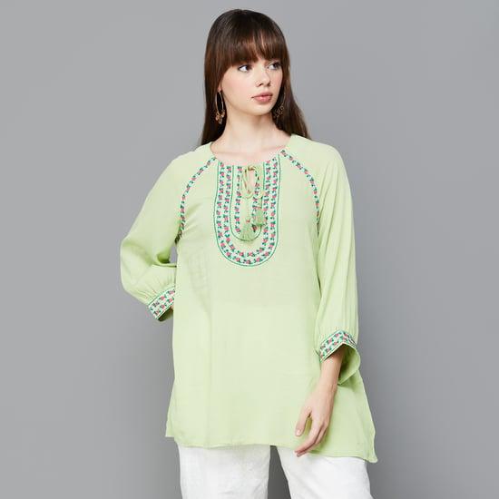 w women embroidered tunic