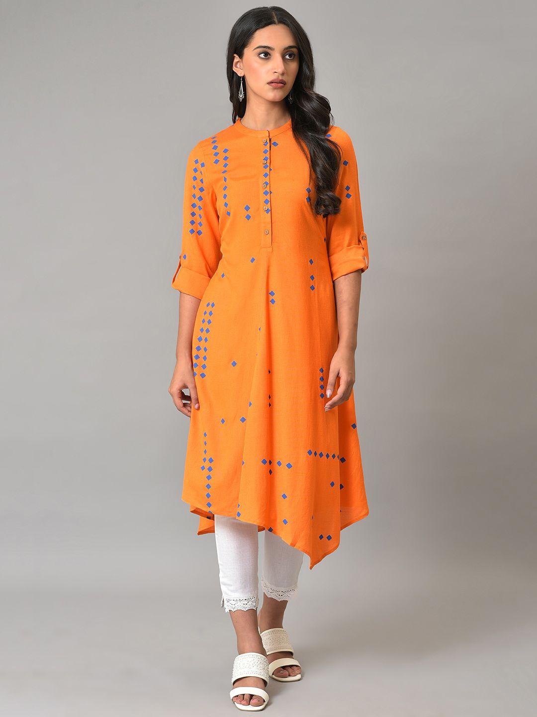 w women geometric printed kurta