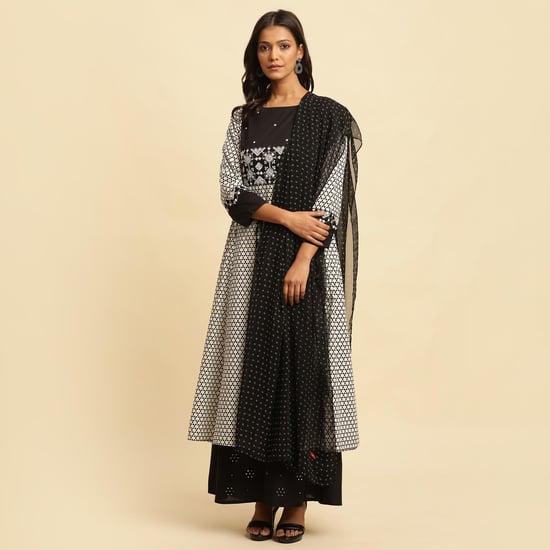 w women printed dupatta