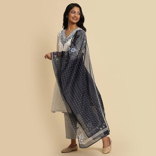 w women printed dupatta