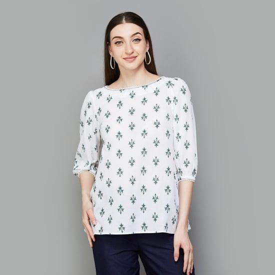 w women printed regular top