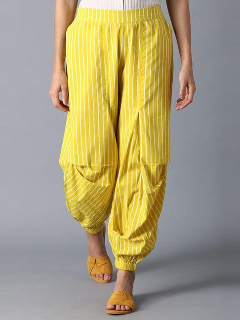 w yellow striped pants