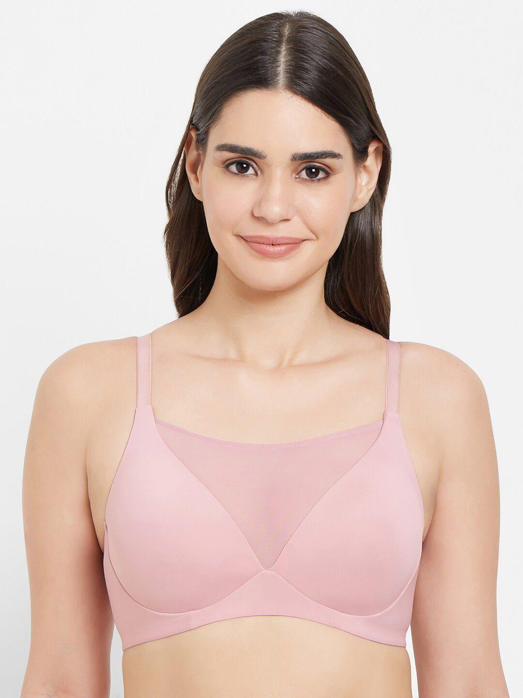 wacoal pink lightly padded non-wired full coverage t-shirt bra