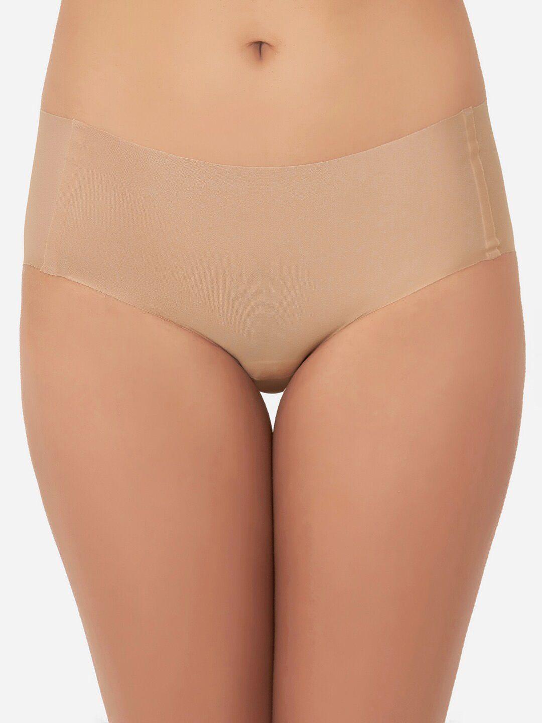 wacoal women nude-coloured solid hipster briefs