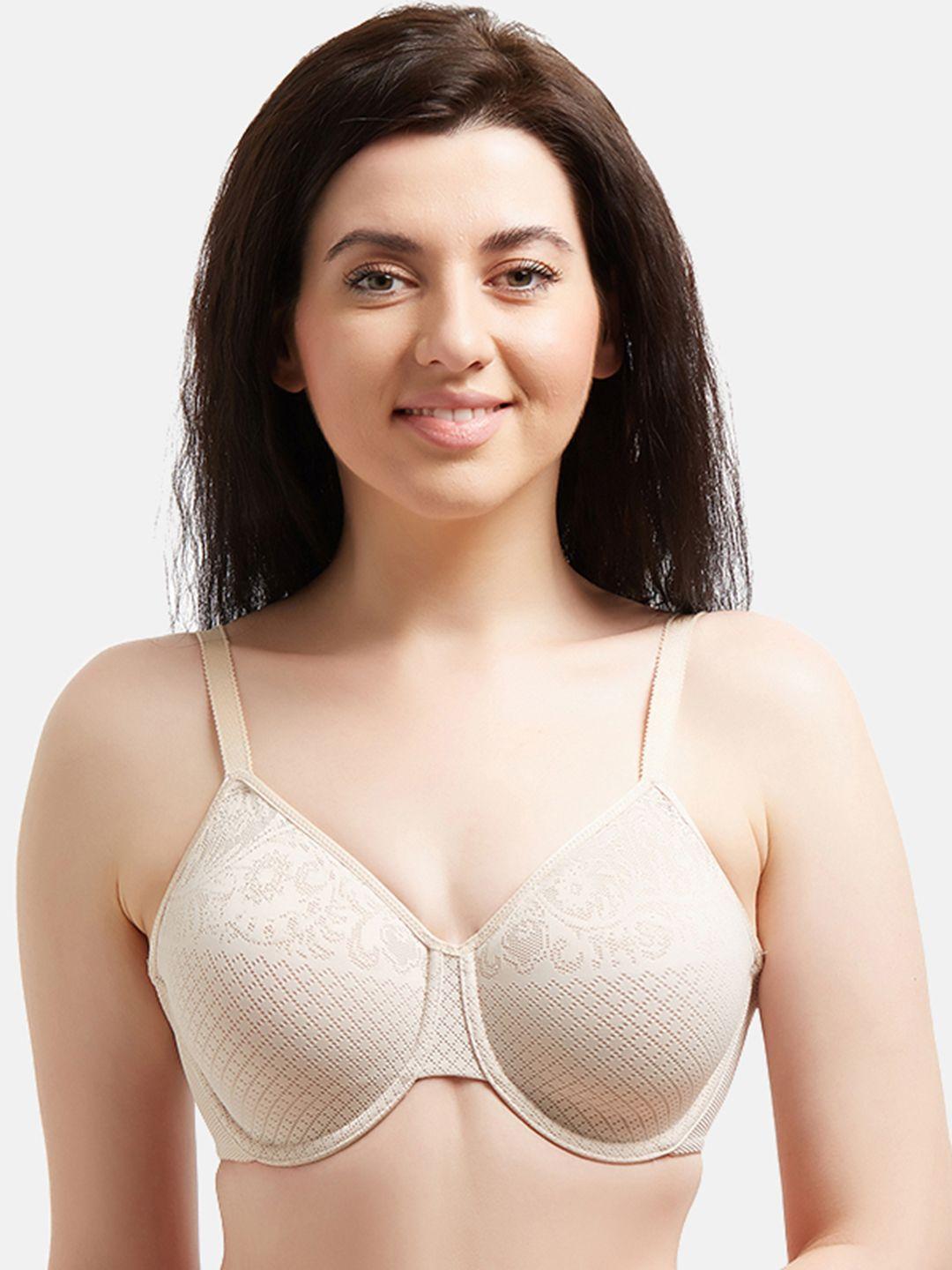 wacoal beige floral underwired bra