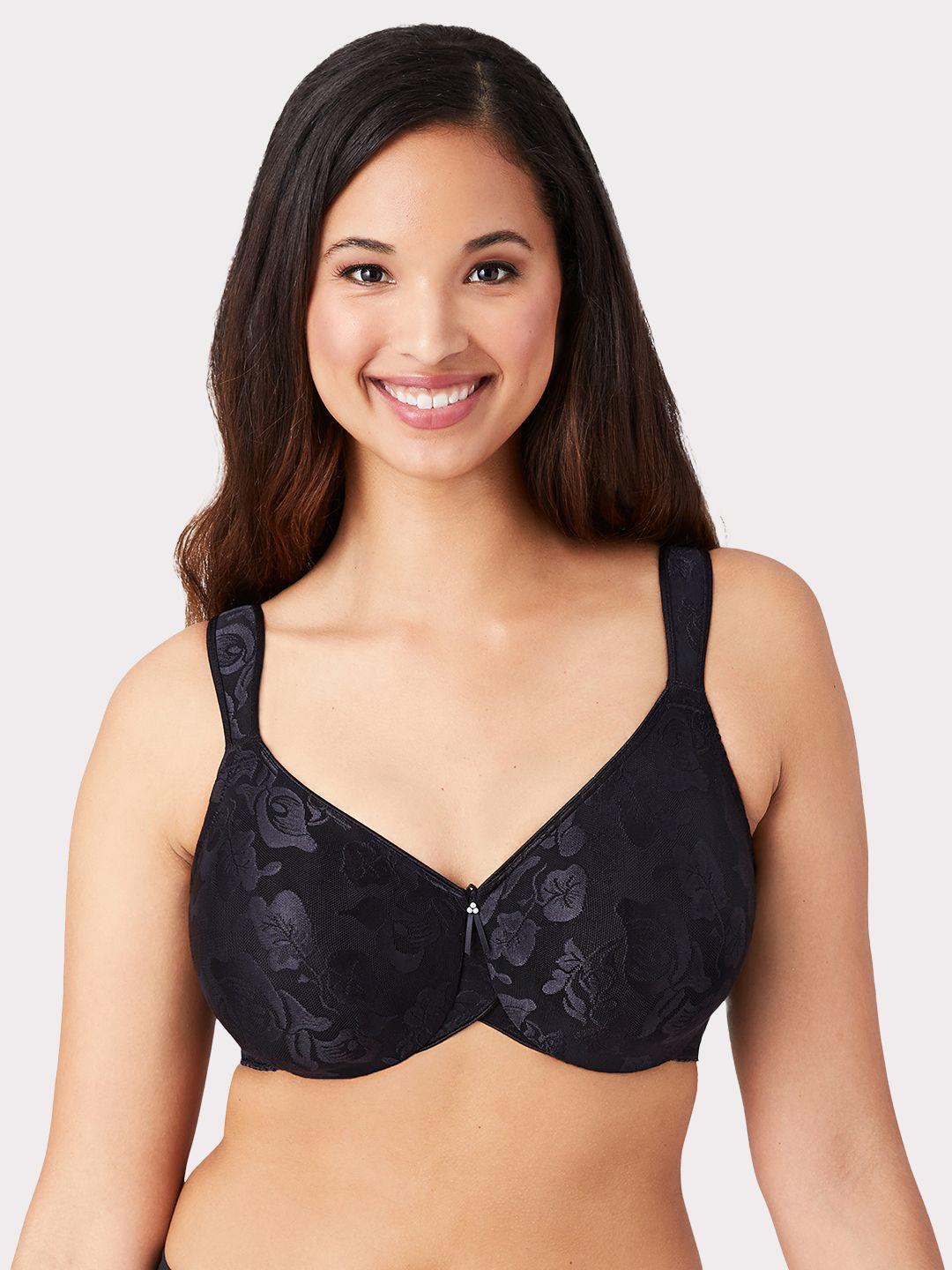 wacoal black non padded underwired full coverage everyday bra