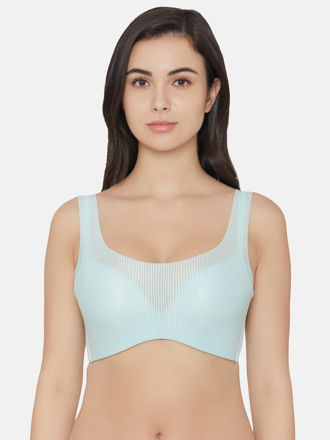 wacoal checked rapid-dry bra with full coverage lightly padded