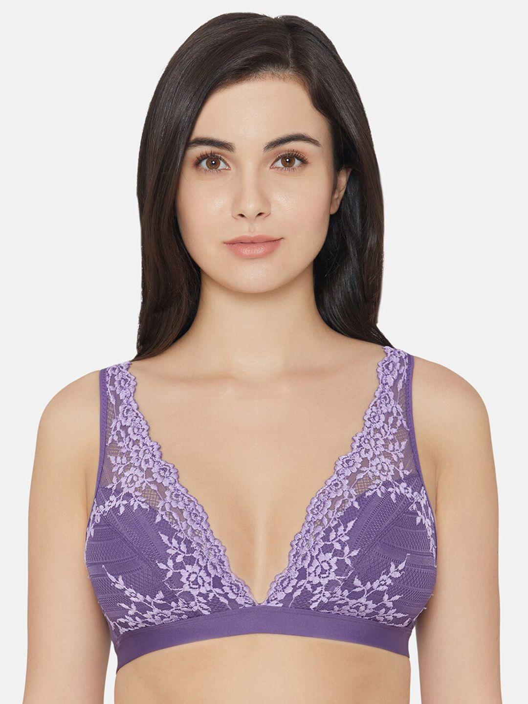 wacoal floral lace half coverage rapid-dry all day comfort bralette