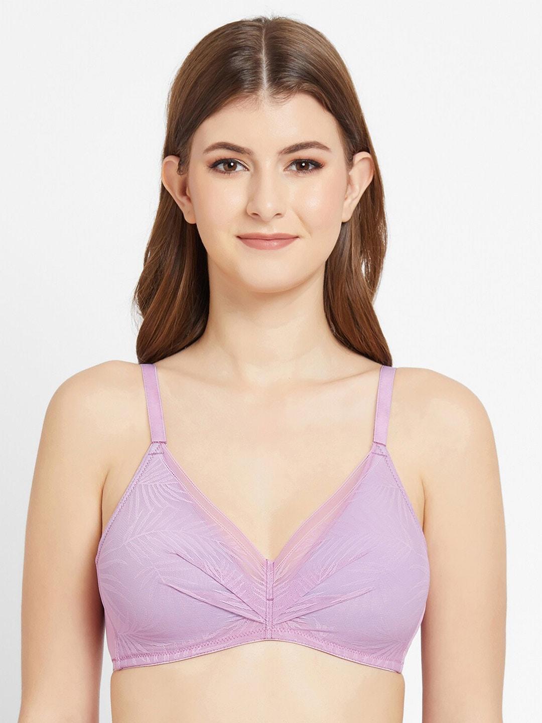 wacoal lavender non-wired lightly padded rapid dry floral bra