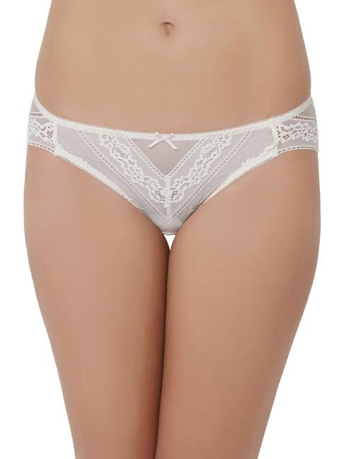 wacoal lucy low waist medium coverage lace bikini panty - beige