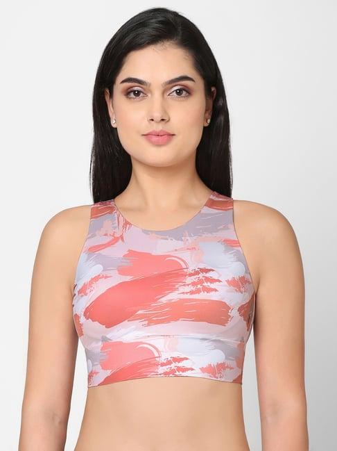 wacoal multicolor blended printed sports bra