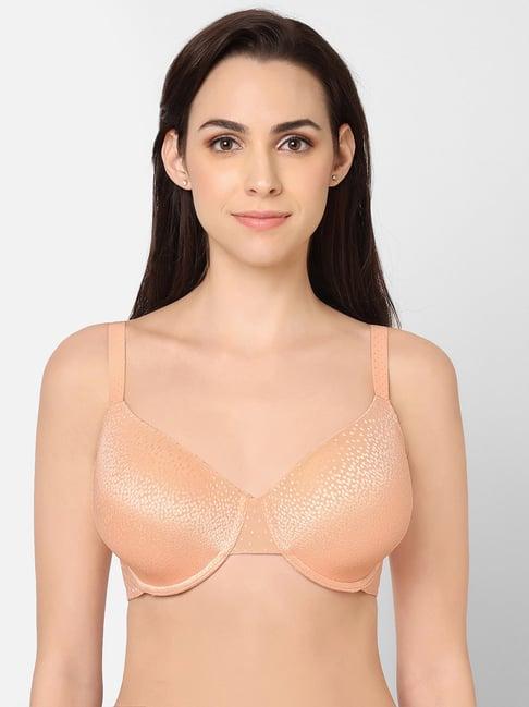 wacoal peach printed full coverage everyday bra