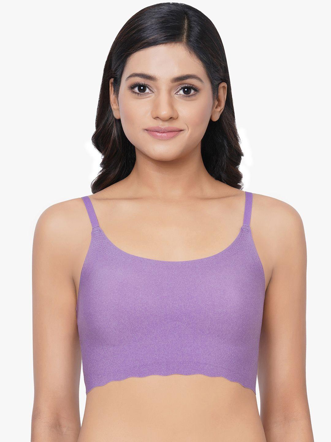 wacoal purple non-wired lightly padded rapid dry bra