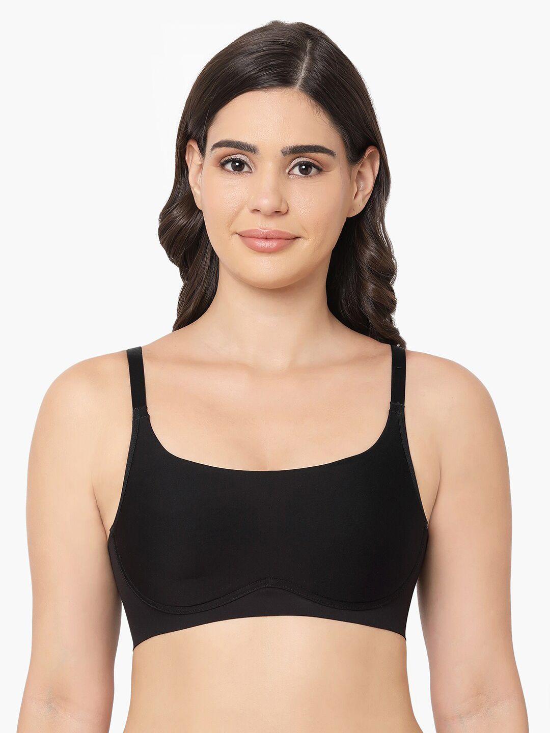 wacoal women black lightly padded non wired bralette bra