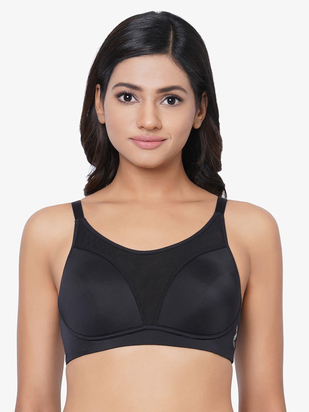 wacoal women black non wired lightly padded sports bra