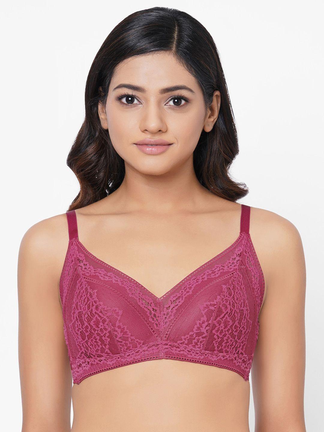 wacoal women pink lightly padded rapid-dry bra