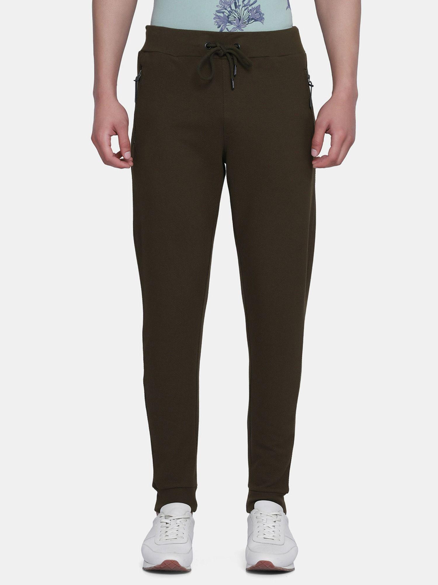 wade casual solid jogger in olive