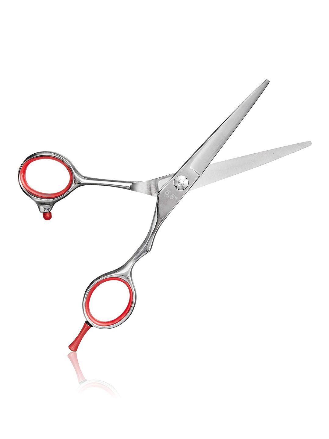 wahl unisex wscc55 catch cut 5.5" barber scissors - silver & red