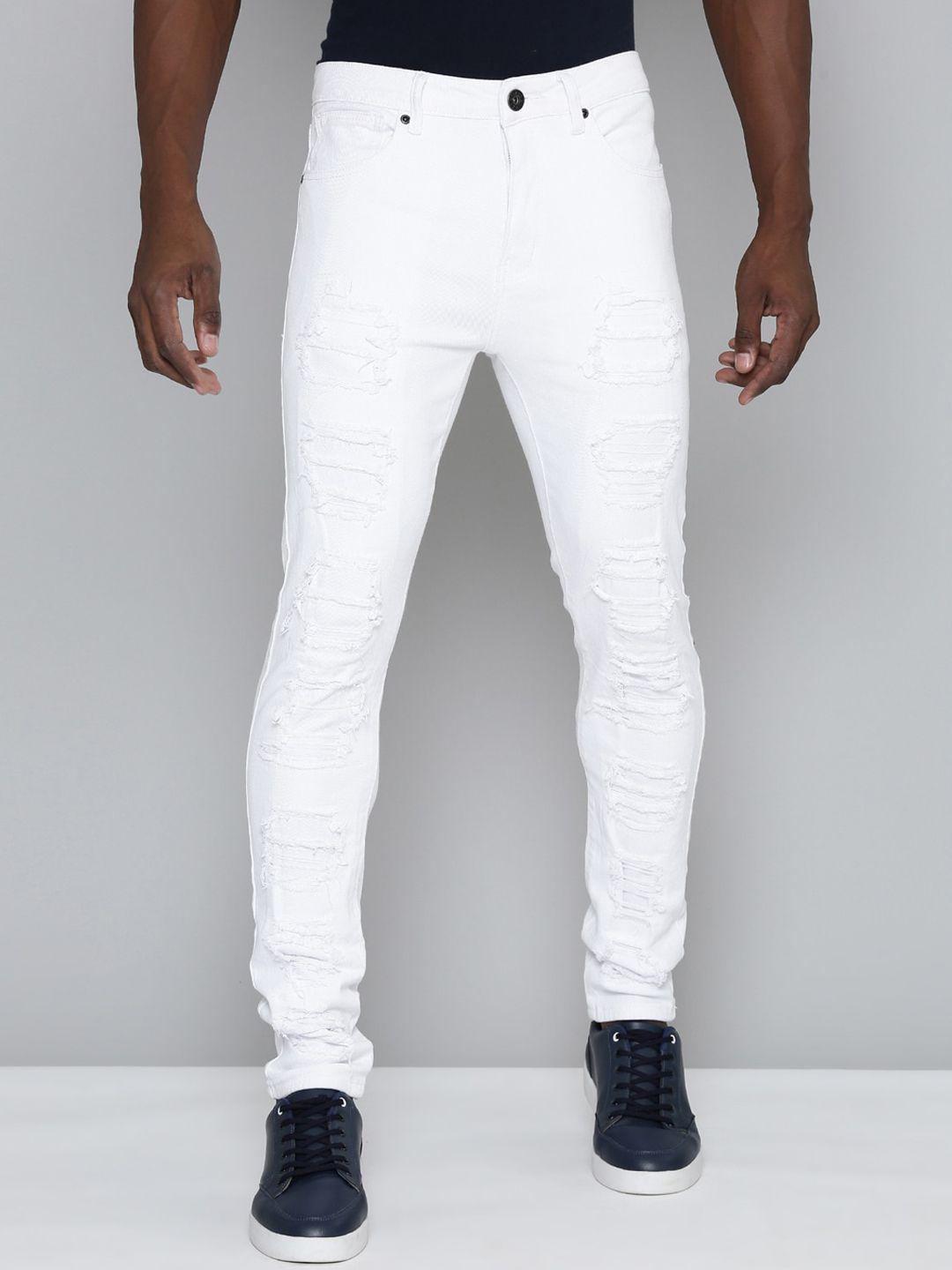 waimea hollywood skinny fit mid-raise highly distressed stretchable jeans