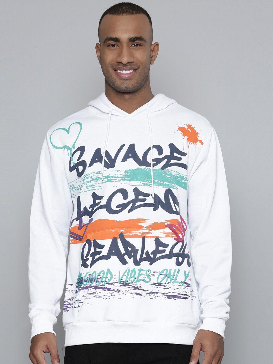 waimea typography printed hooded sweatshirt