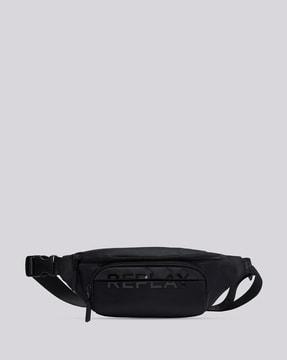 waist pouch with brand applique
