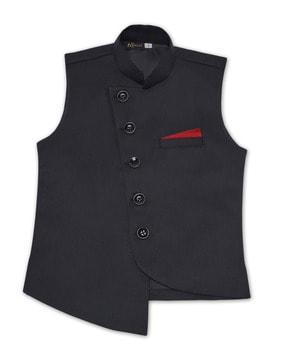 waist coat with pocket square