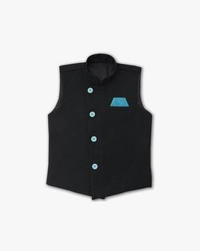 waistcoat with button closure