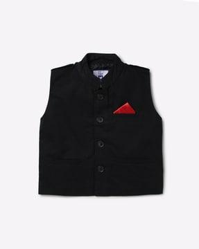 waistcoat with welt pockets