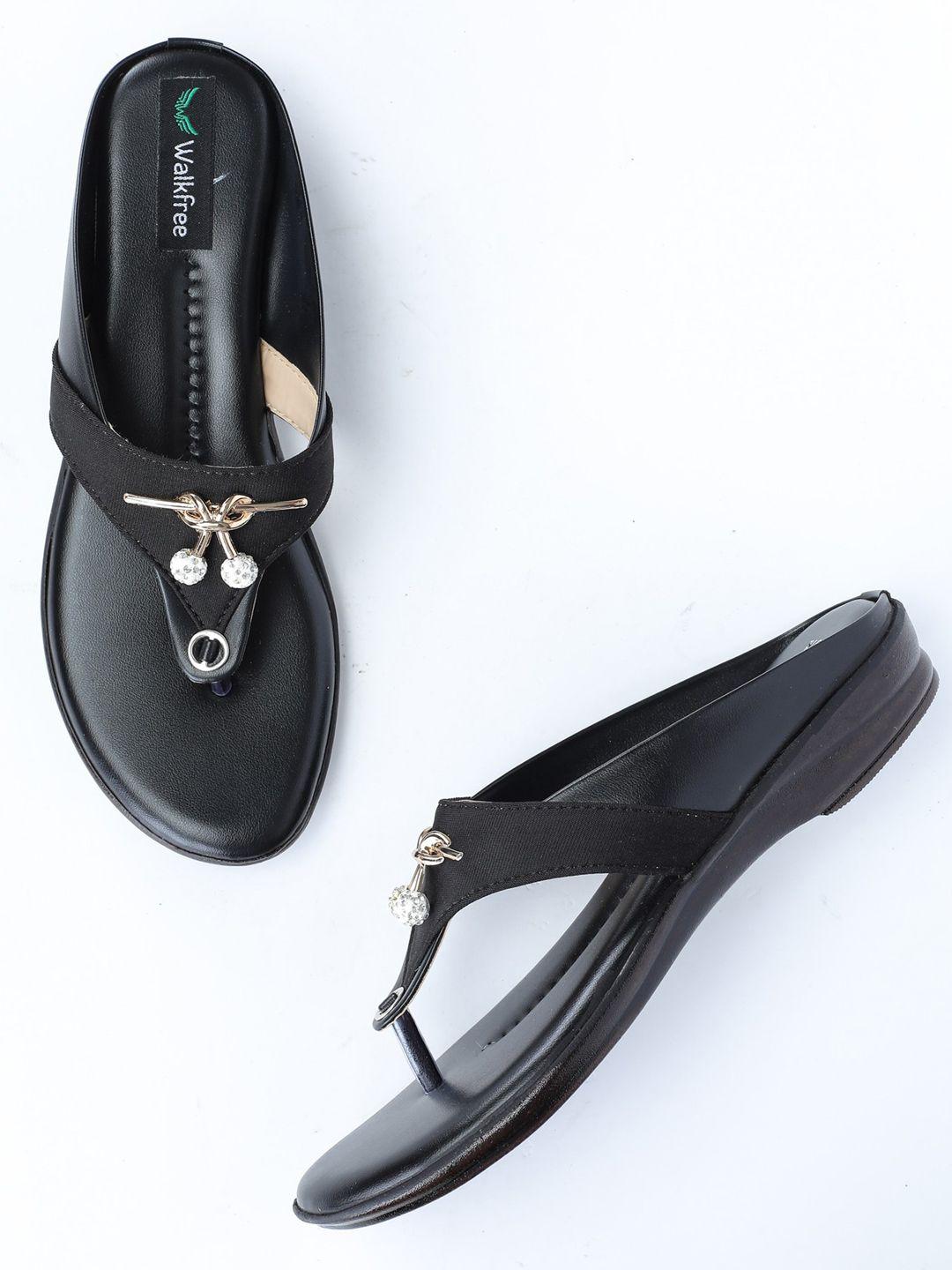 walkfree embellished t-strap flats