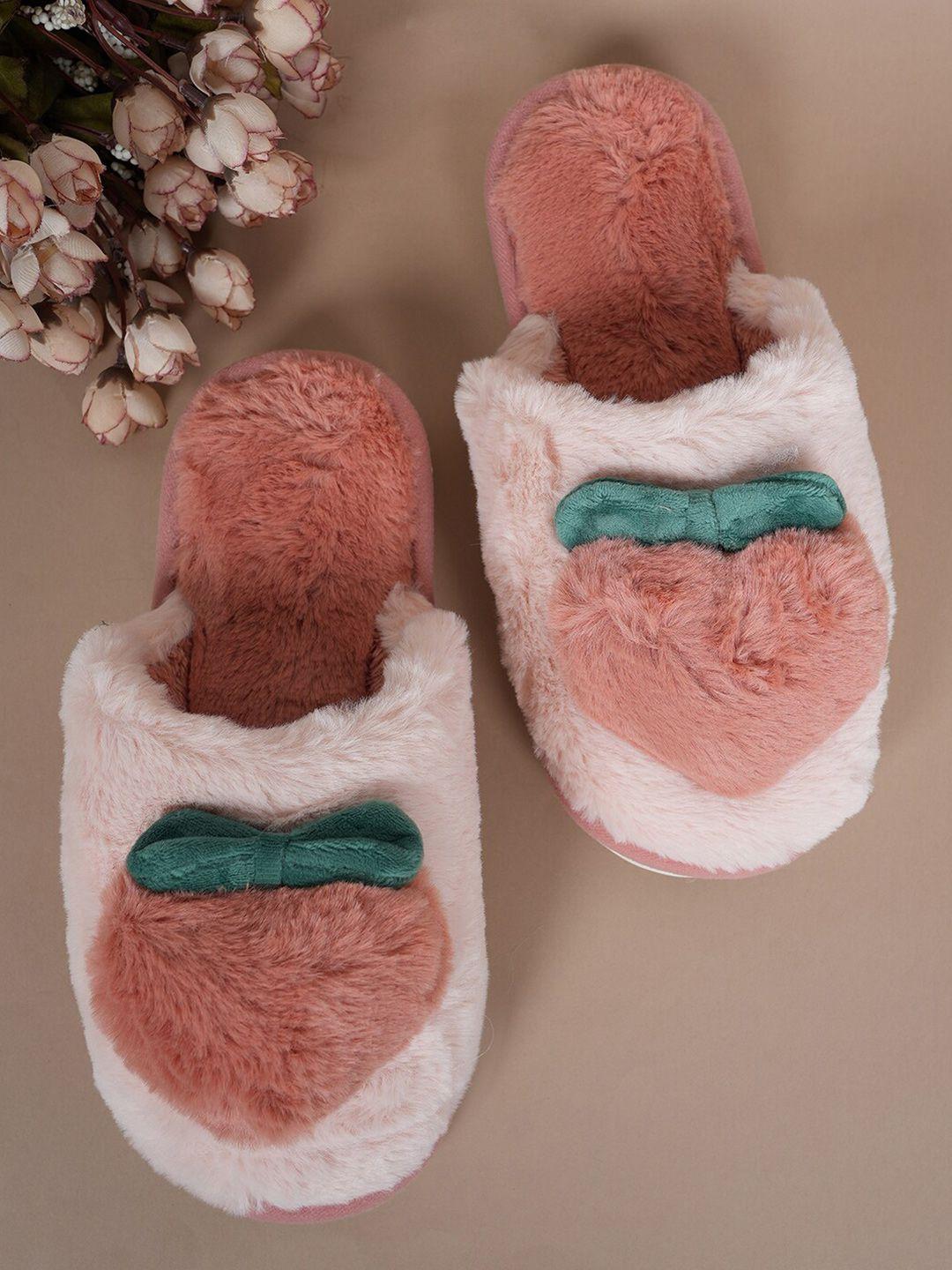 walkfree unisex self design fur room slippers