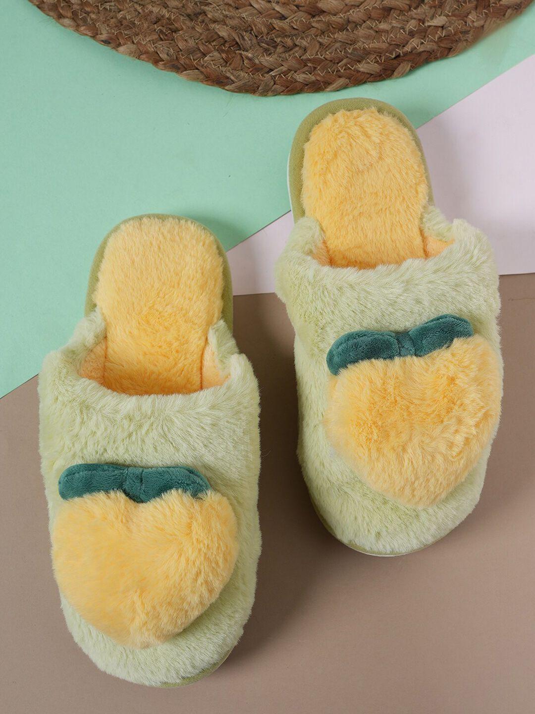 walkfree unisex self design fur room slippers