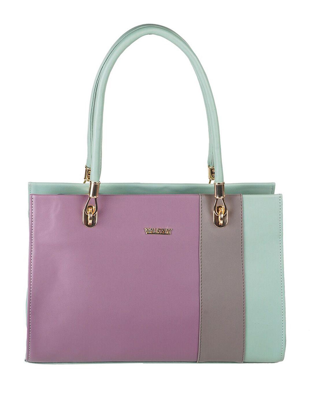 walkway by metro colourblocked structured shoulder bag