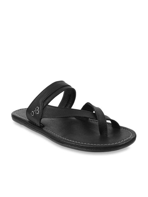 walkway men's black cross strap sandals