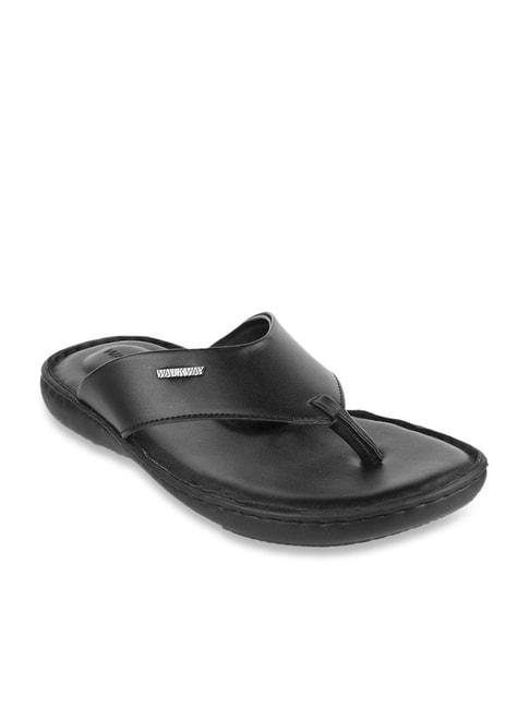 walkway men's core black thong sandals