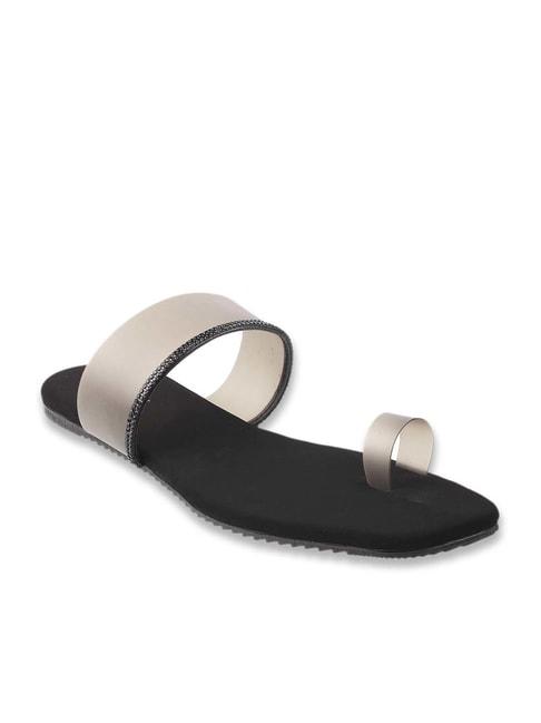 walkway women's black toe ring sandals
