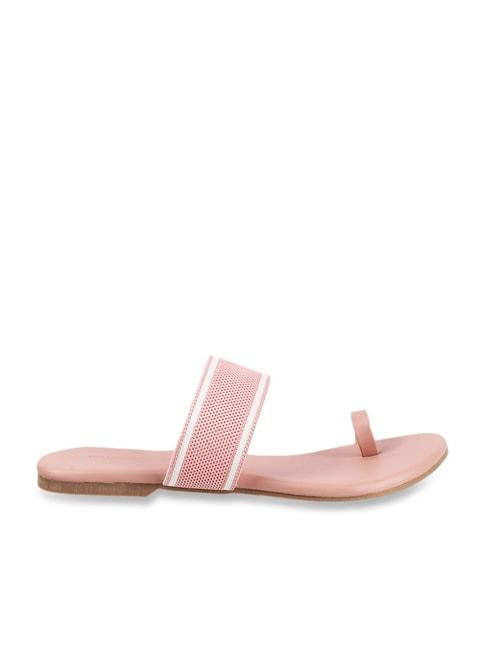 walkway women's pink toe ring sandals