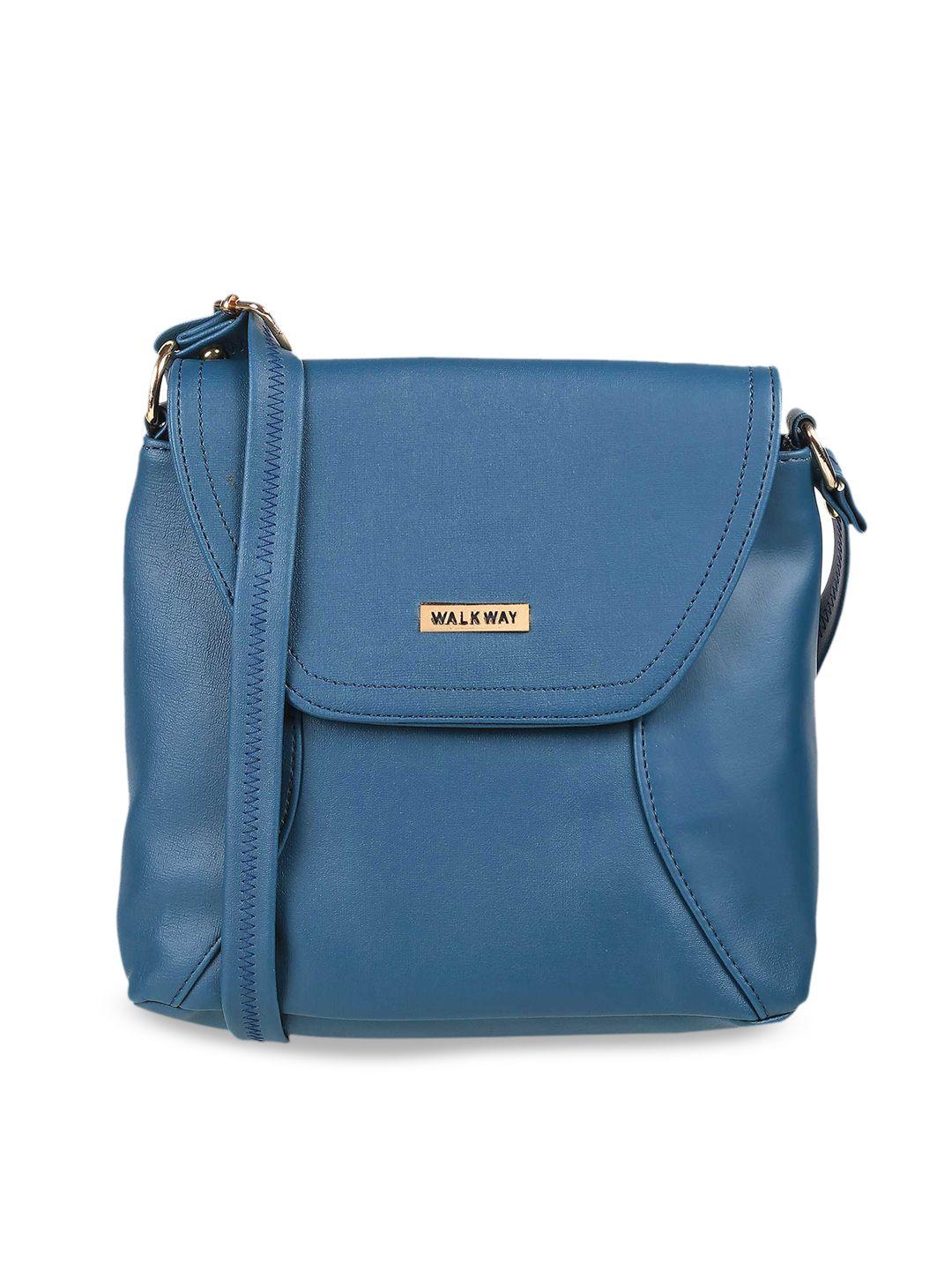 walkway by metro blue structured sling bag