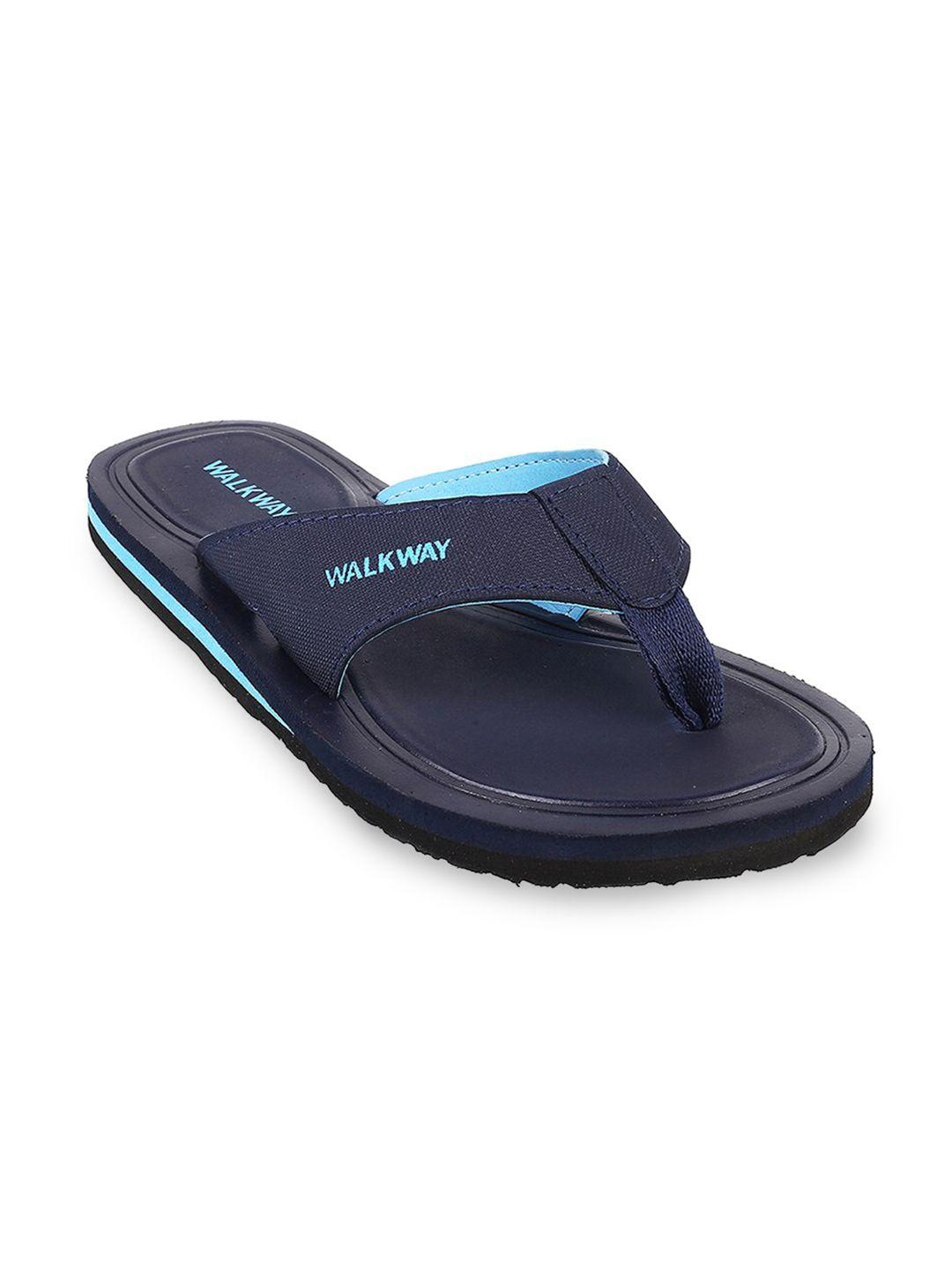 walkway by metro men blue thong flip-flops