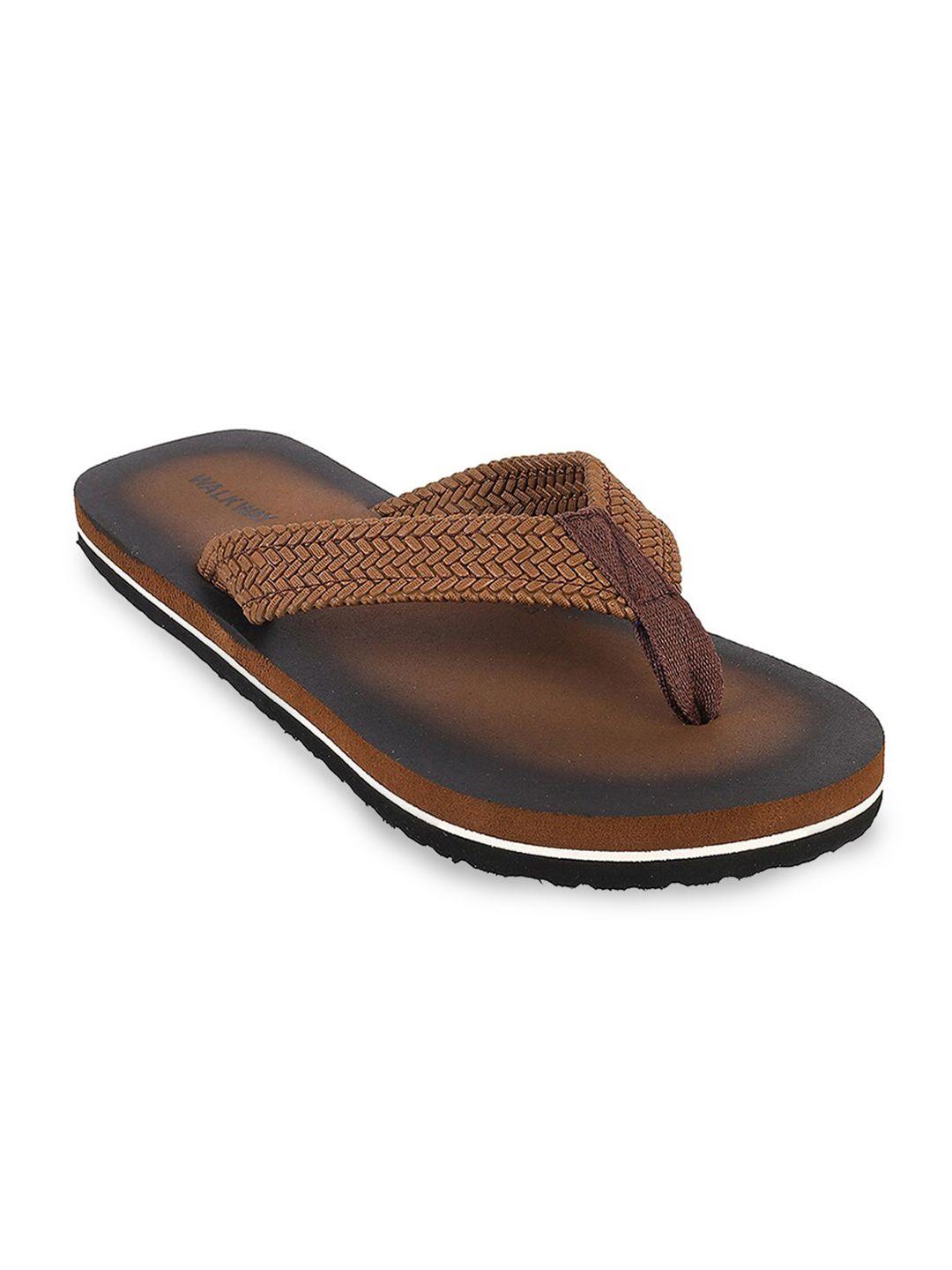 walkway by metro men brown thong flip-flops