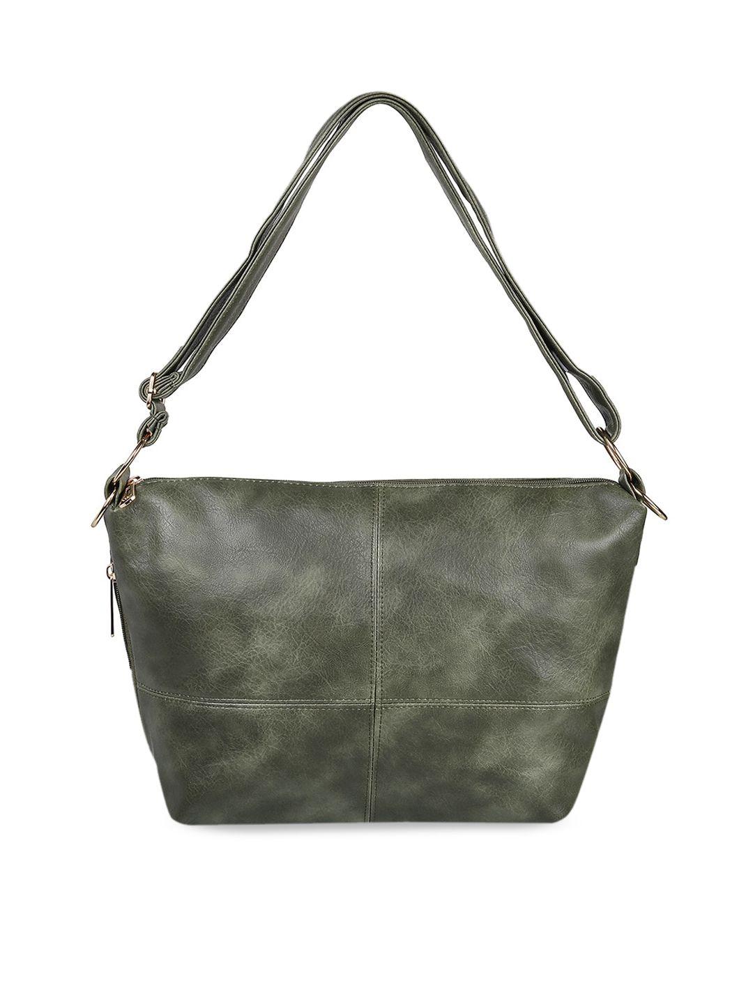 walkway by metro olive green printed shoulder bag