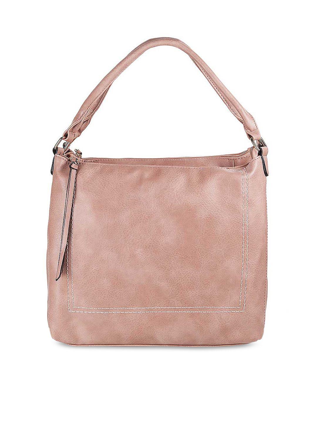 walkway by metro purple textured structured hobo bag with tasselled