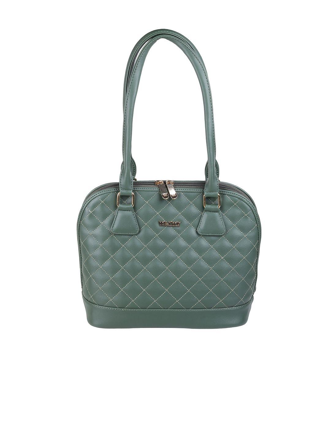 walkway by metro textured structured shoulder bag with quilted